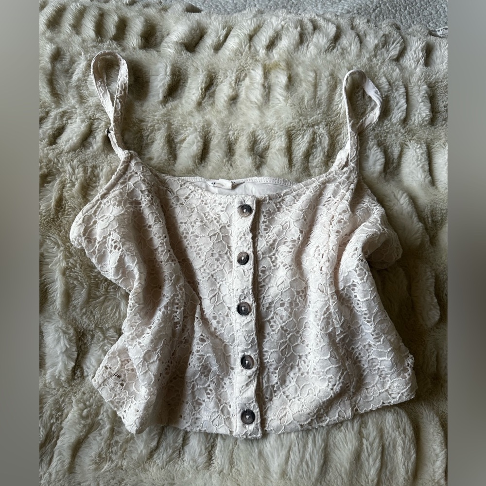 (SOLD) Aeropostale white casual tank top xl